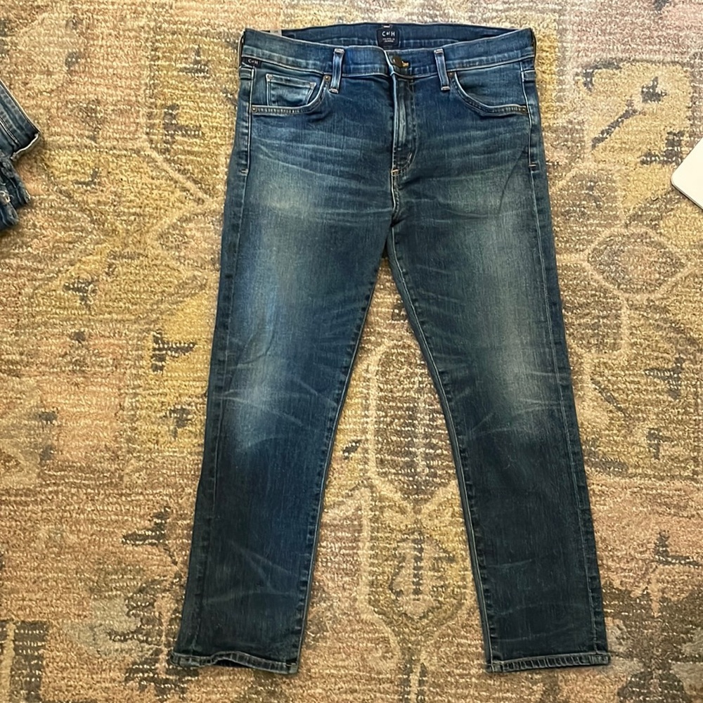 Citizens Agnes crop petite mid rise slim straight 29